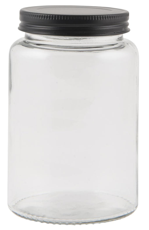 IB Laursen Vorratsglas Sevilla mit schwarzem Deckel, 550 ml