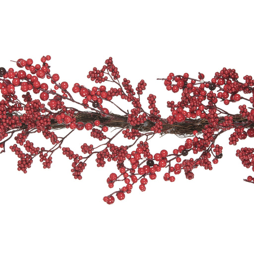 Girlande Zweig mit roten Beeren 182cm