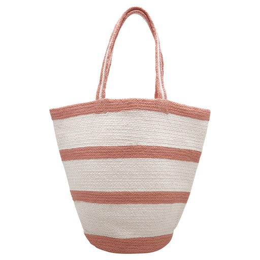 GreenGate Tasche Basket Bag Stripe Pale Pink