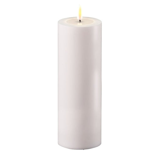 Deluxe HomeArt LED Kerze Weiß OUTDOOR Ø7,5 x 20cm
