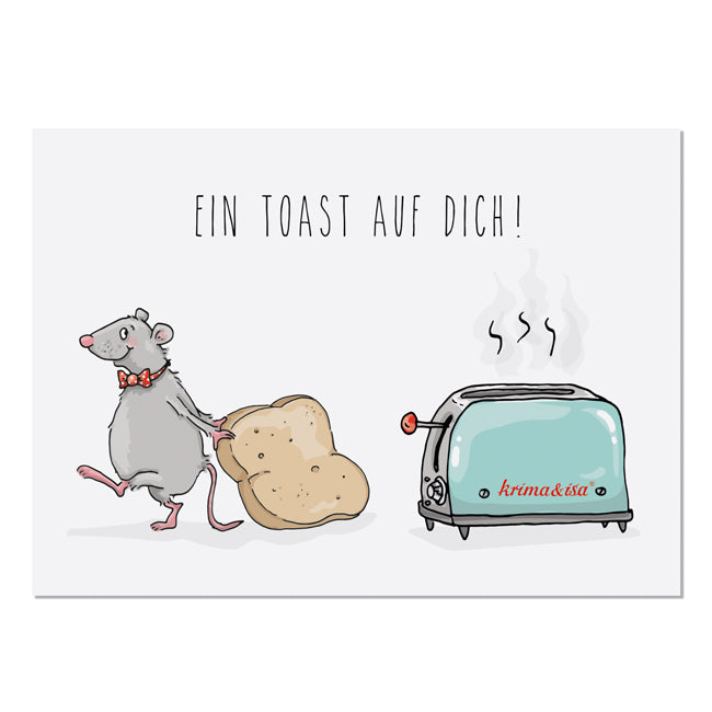 Krima & Isa Postkarte Toast